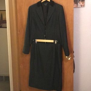 Herringbone skirt suit